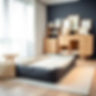 Stylish changing mat in a modern nursery