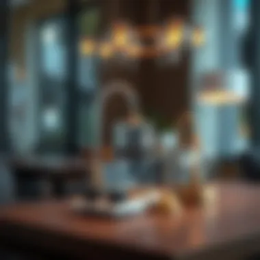 Components of an automatic siphon system displayed on a table