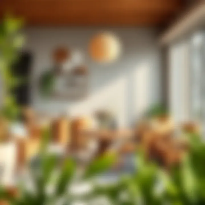 Creative balcony setup showcasing diverse table styles