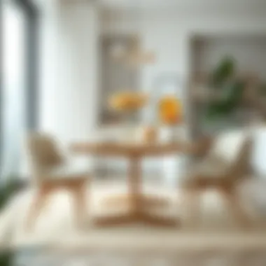 Bamboo Dining Table Harmonizing with Contemporary Interior Bamboo dining table harmonizing with contemporary interior