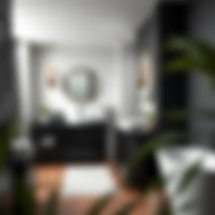 Inspiration for incorporating black cabinets in various bathroom styles