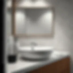 Sleek modern bathroom sink design showcasing minimalist aesthetics