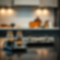 Elegant arrangement of Bernardo spice sets on a kitchen counter