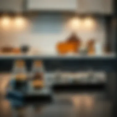 Elegant arrangement of Bernardo spice sets on a kitchen counter