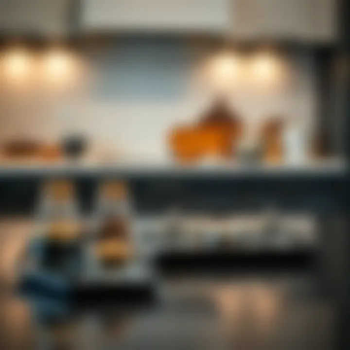 Elegant arrangement of Bernardo spice sets on a kitchen counter