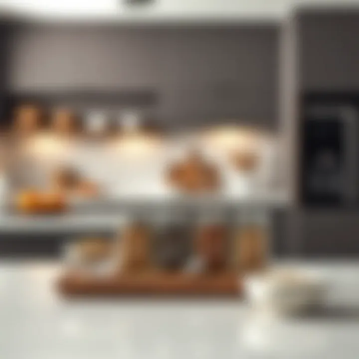 Bernardo spice set in a modern kitchen setting