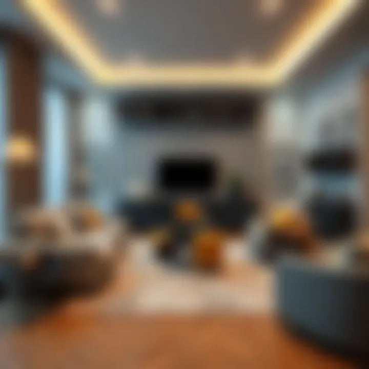 Cozy interior showcasing smart furniture arrangement