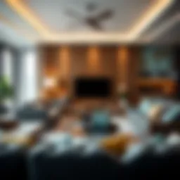 Stylish living room featuring modern furniture and decor from Cevahir Home Adana