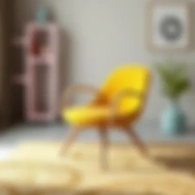 Stylish modern chair design for children's space