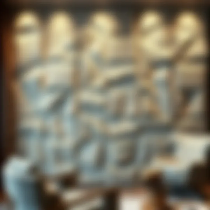 An innovative use of textured materials for wall decoration