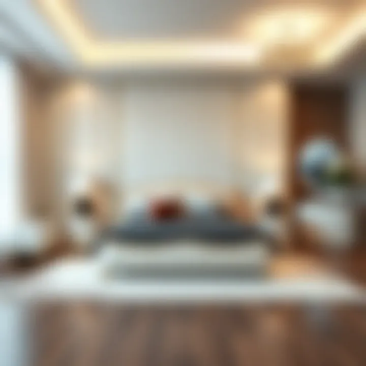 Elegant bedroom set showcasing unique design elements