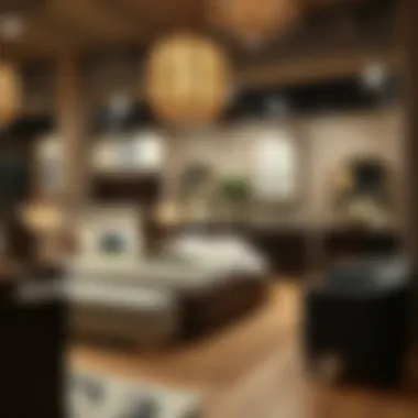 Trendy store display of defolu bedroom sets in Ankara