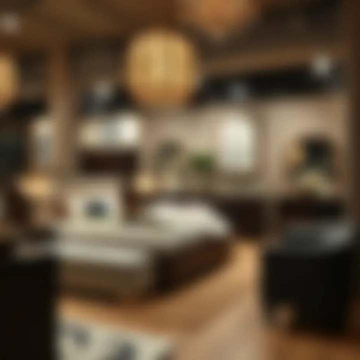 Trendy store display of defolu bedroom sets in Ankara