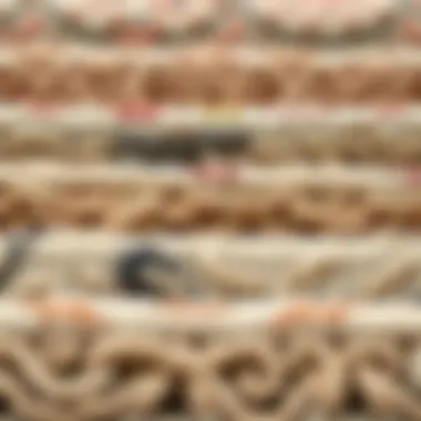 Rug Textures and Materials Different rug textures and materials displayed