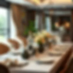 Elegant table setting for a dinner party