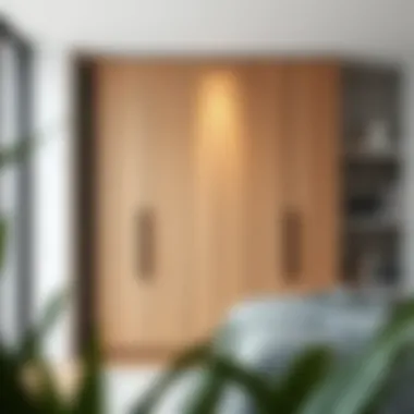 Modern wardrobe design showcasing sleek lines and functionality