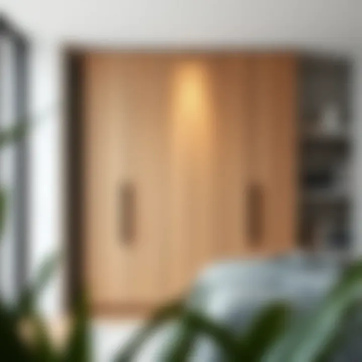 Modern wardrobe design showcasing sleek lines and functionality