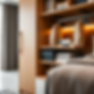 Close-up of high-quality materials used in wardrobes