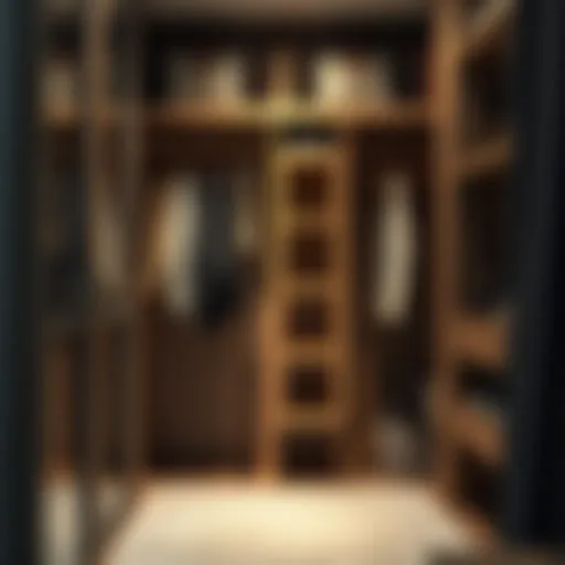 Elegant Closet Organization Elegant closet with a well-organized hanging rod