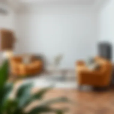 An inviting corner with a rug that complements the furniture arrangement.