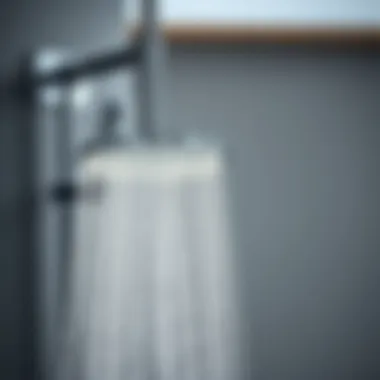 A stylish shower head showcasing modern design