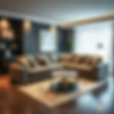 Elegant corner sofa design showcasing contemporary decor