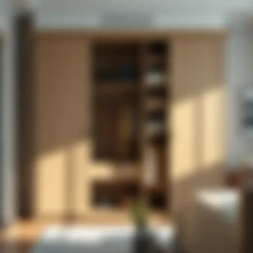 Elegant wardrobe design showcasing modern aesthetics
