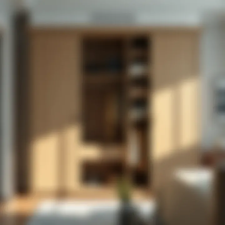 Elegant wardrobe design showcasing modern aesthetics