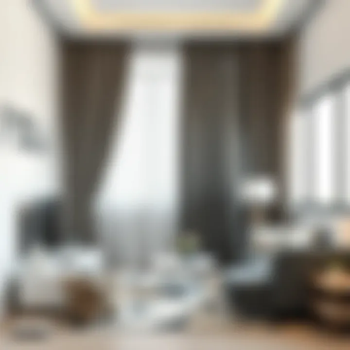 Modern designs in curtains for youth spaces