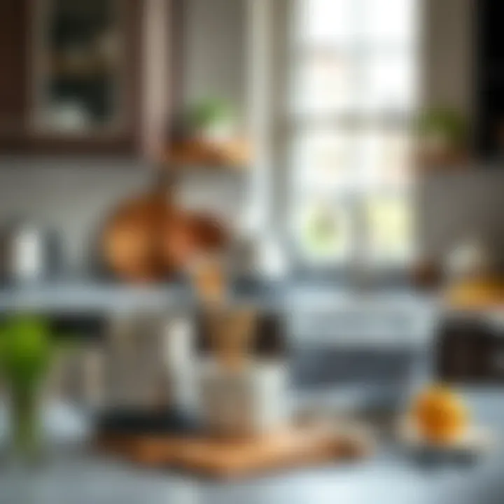 A creative arrangement of essential kitchen gadgets emphasizing their versatility