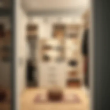 Creative Storage Solutions in a Closet Creative storage solutions in a closet