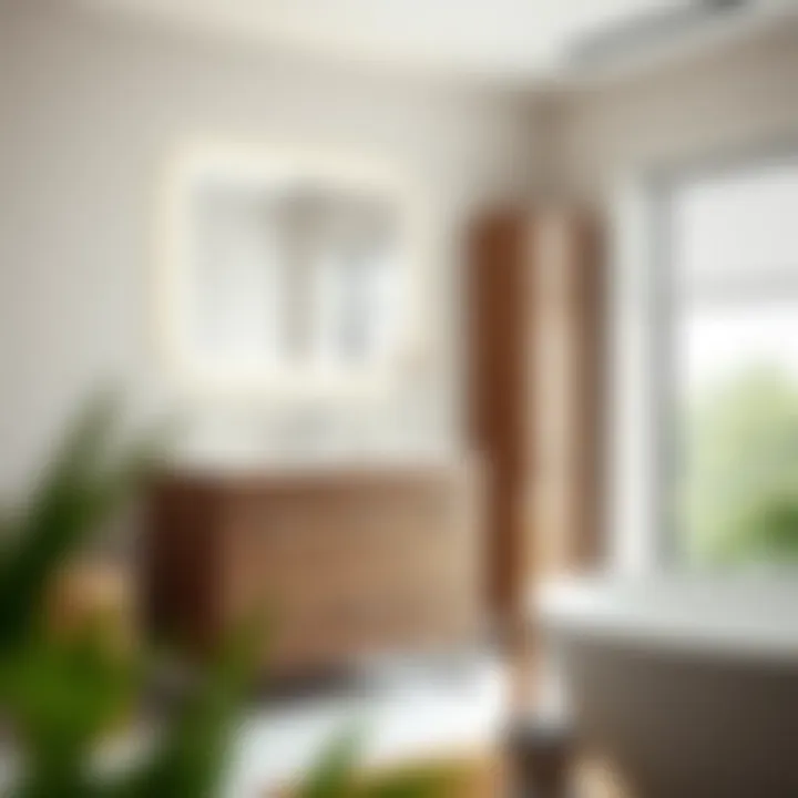 Elegant freestanding bathroom cabinet showcasing modern design