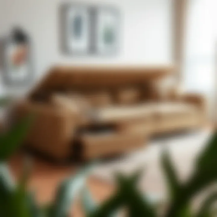 Functional corner sofa with storage options