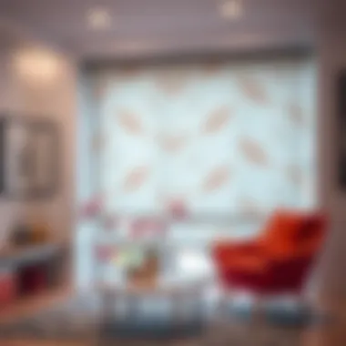 Close-up of Galatasaray design on modern roller blind