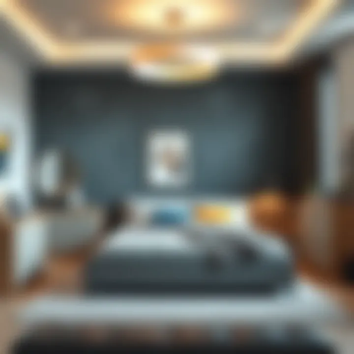 Stylish and modern youth bedroom set showcasing innovative design