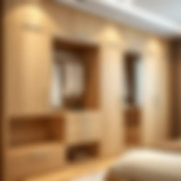 Elegant use of materials in wardrobe construction