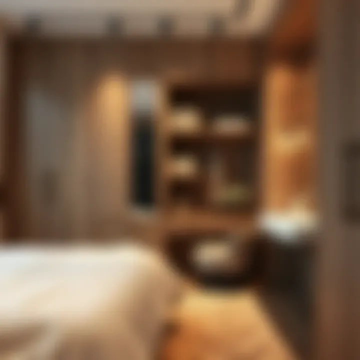 Maximizing space efficiency in a dressing area