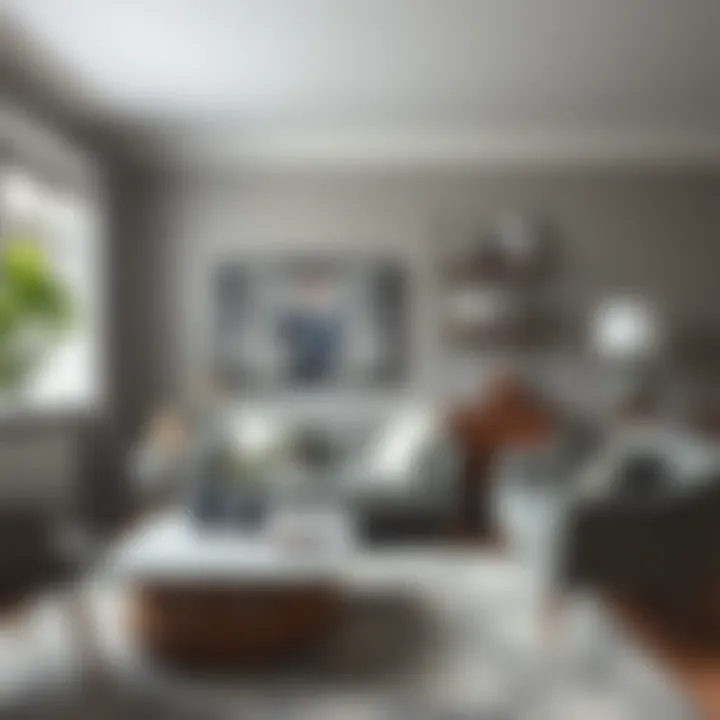 An artistic representation of gray tones in home decor