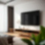 Sleek design of a modern TV unit with minimalist aesthetics.