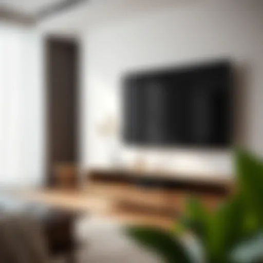 Sleek design of a modern TV unit with minimalist aesthetics.