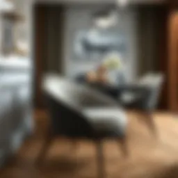 Elegant dining chair showcasing modern design