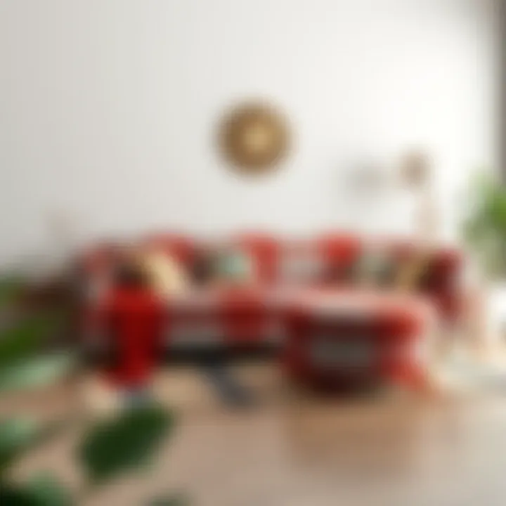 Color Harmony of the Checkered Sofa Set Harmonious color palette for checkered sofa set