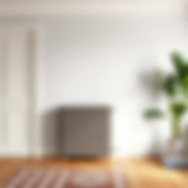 Radiator cover cabinet blending with interior style