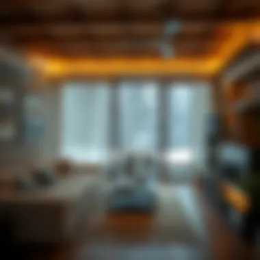Stylish interior design of a pallet house