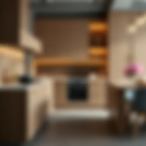 Elegant kitchen cabinet design showcasing depth selection