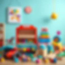 A vibrant collection of educational toys for girls
