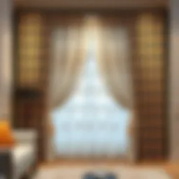 Elegant classic curtain design showcasing intricate patterns