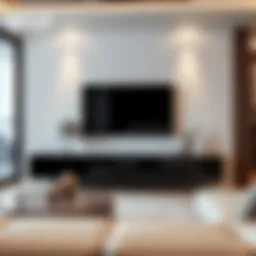 Stylish Koçtaş television stand in a modern living room