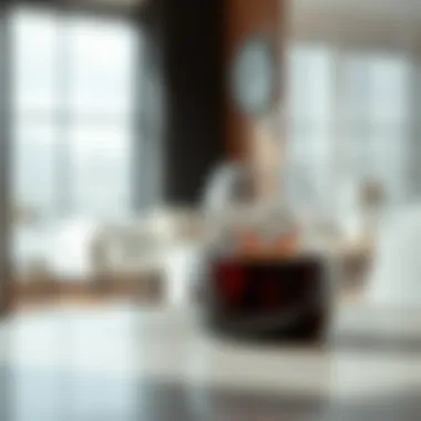 Stylish decoration featuring comfort glass elements