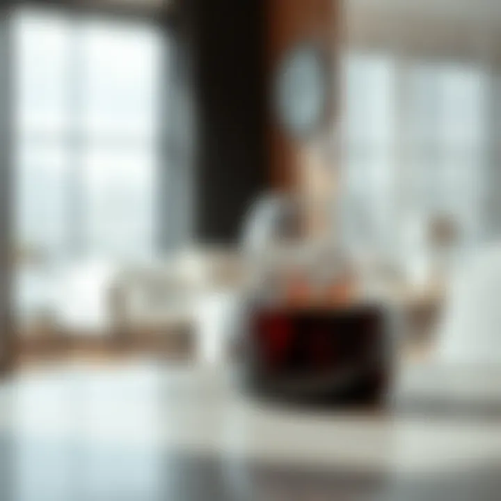 Stylish decoration featuring comfort glass elements